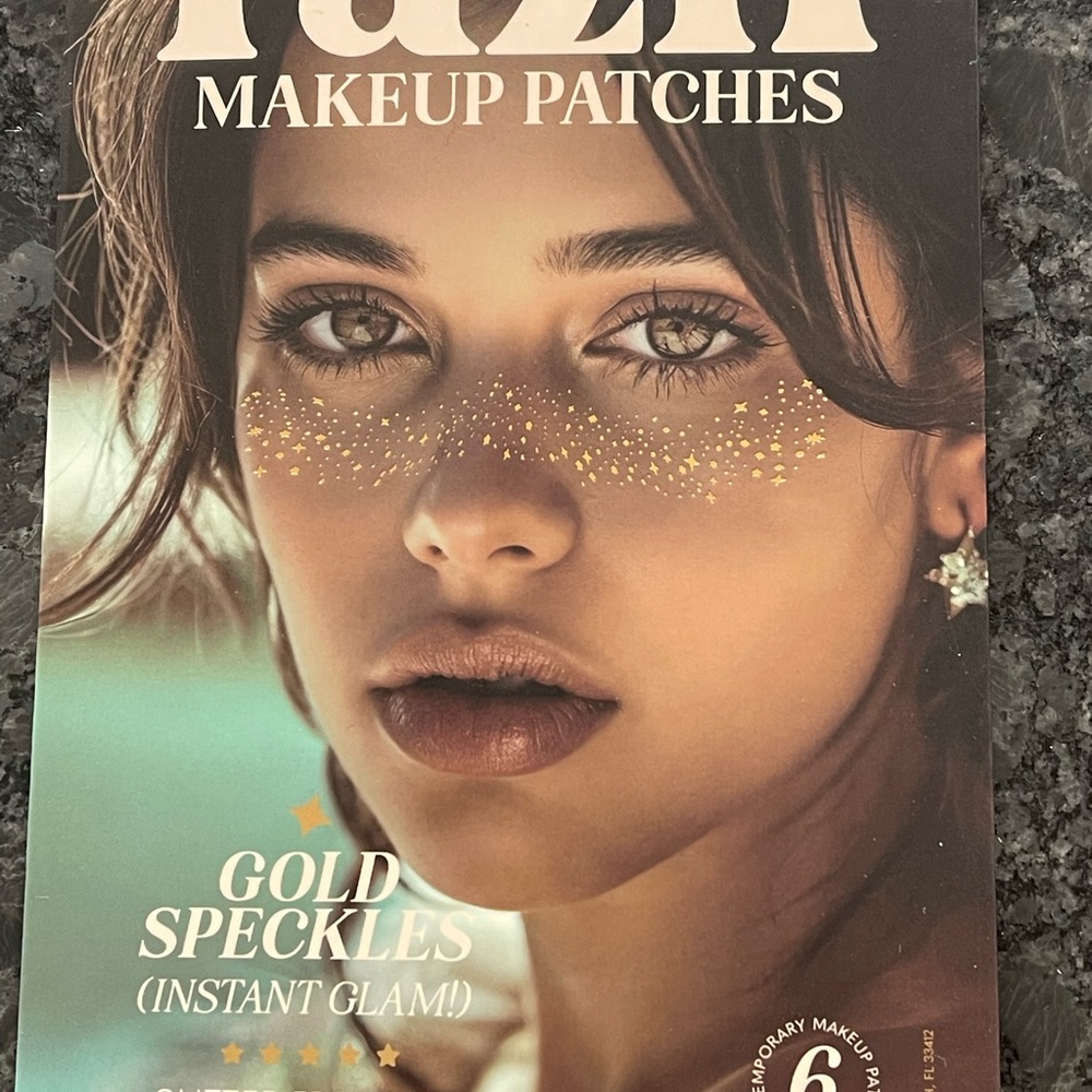 Fazit Gold Glitter Freckles Makeup Patches get your Summer golden! Super cute